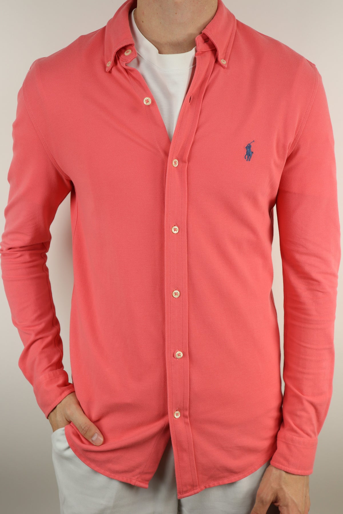 Ralph Lauren overhemd featherweight mesh - S