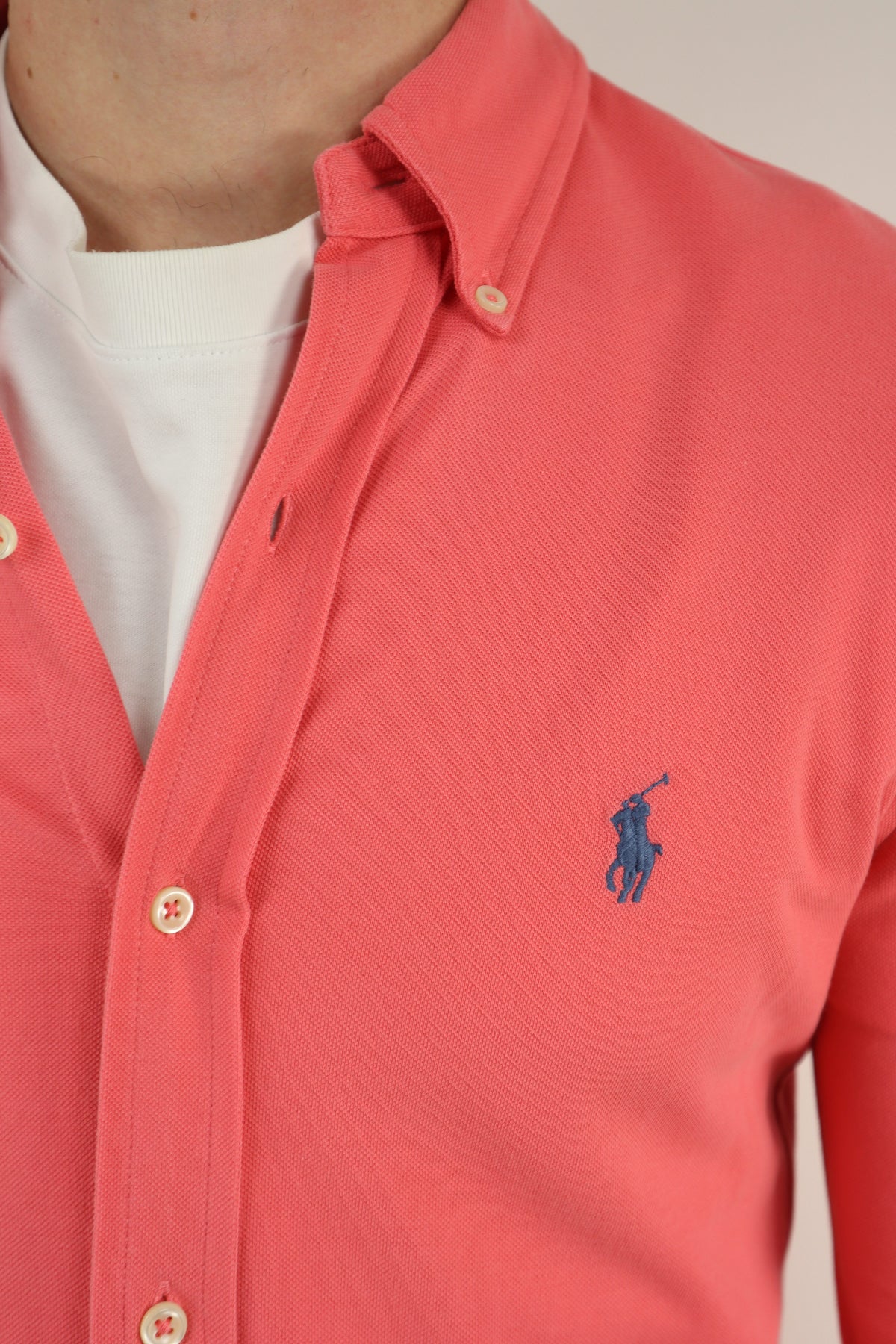 Ralph Lauren overhemd featherweight mesh - S