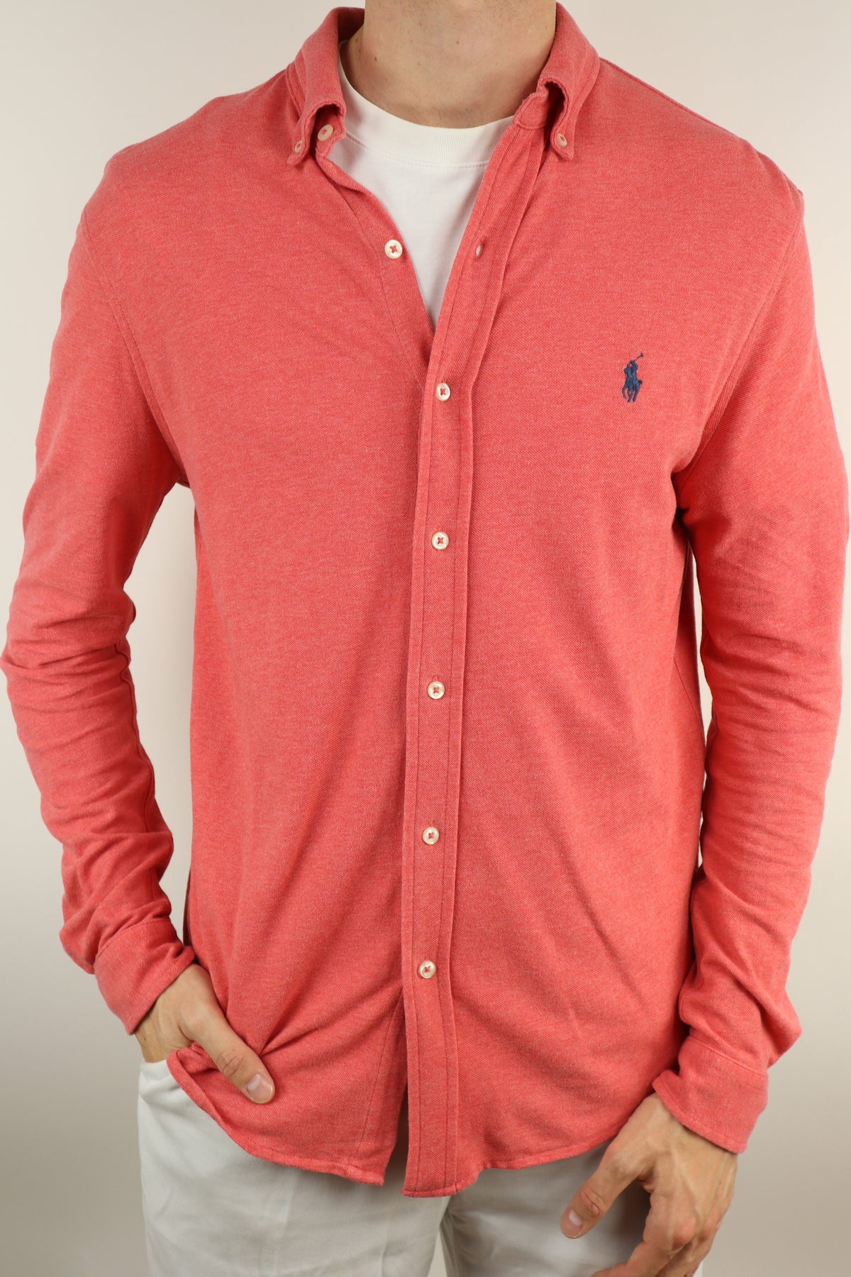 Ralph Lauren overhemd featherweight mesh - M