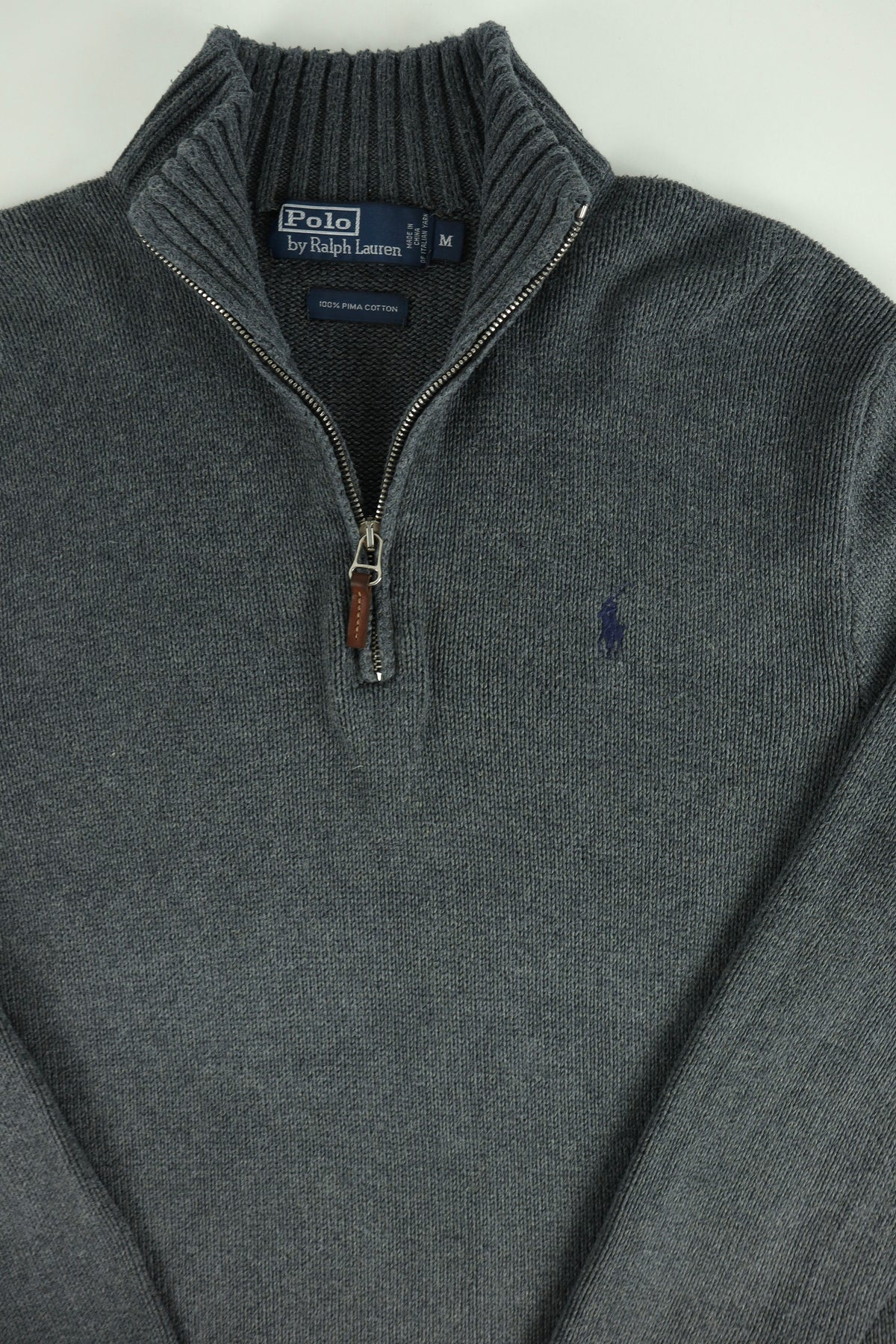 Ralph Lauren trui met kwart rits - S