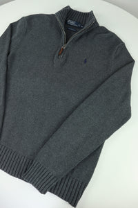 Ralph Lauren trui met kwart rits - S