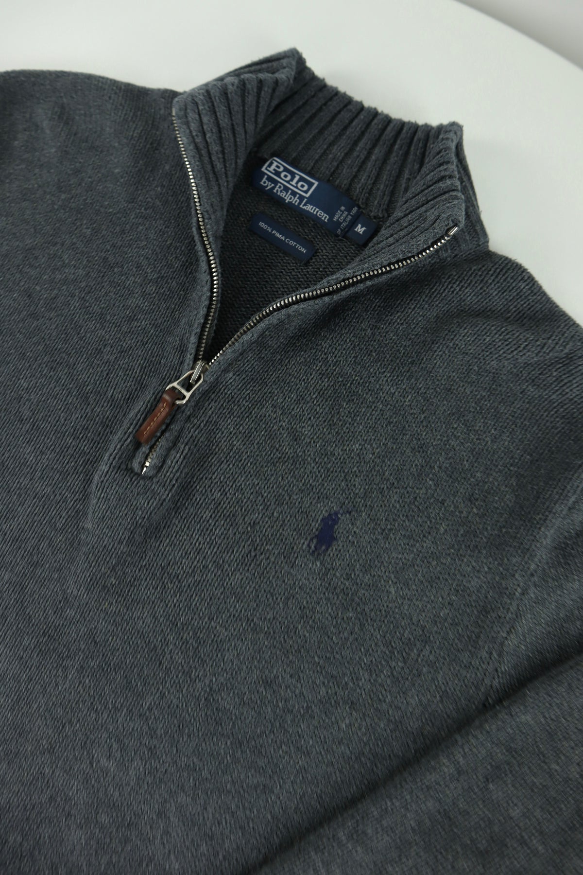 Ralph Lauren trui met kwart rits - S