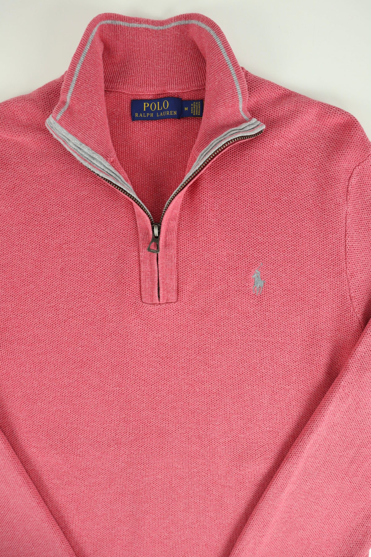 Ralph Lauren trui met kwart rits - M