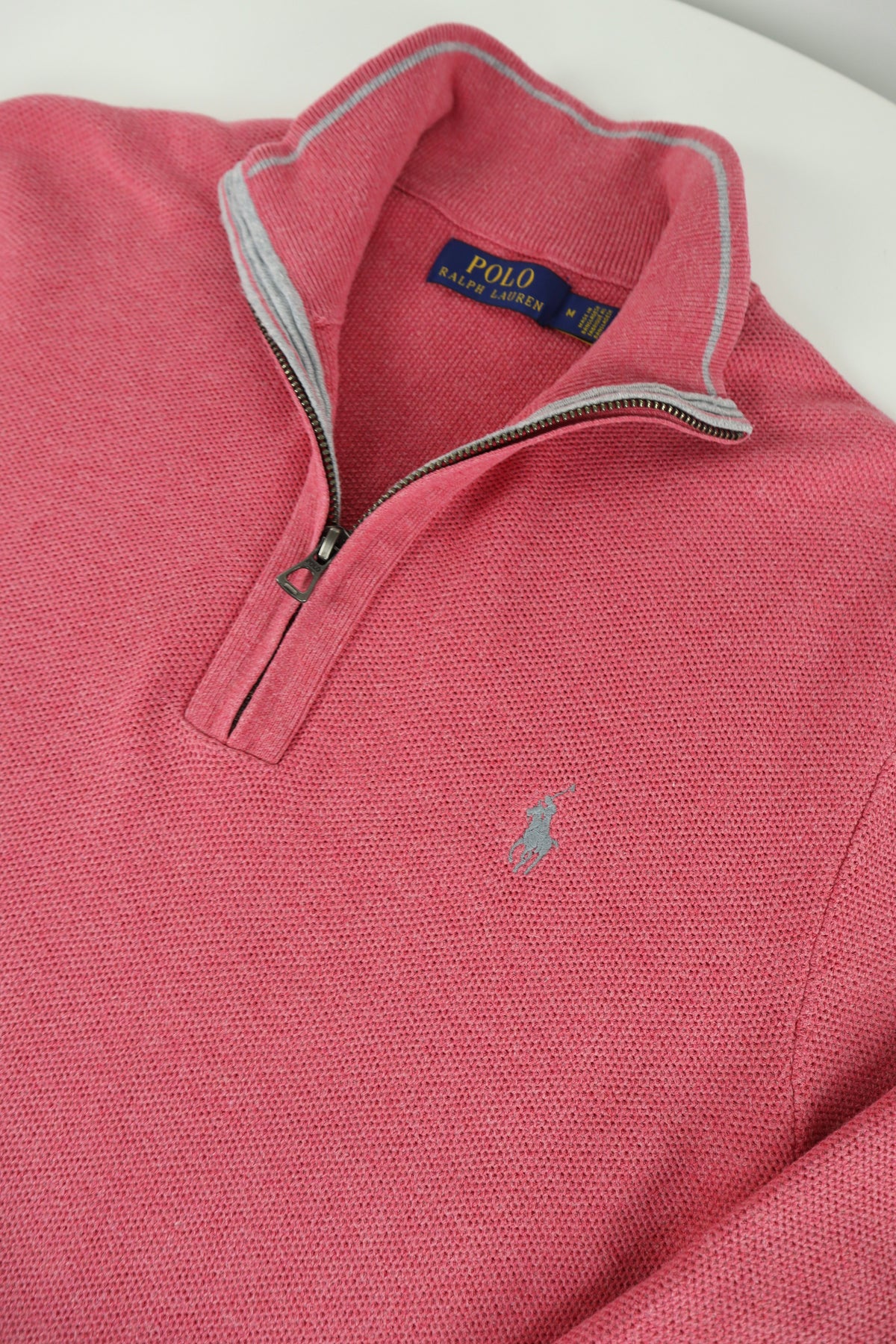 Ralph Lauren trui met kwart rits - M