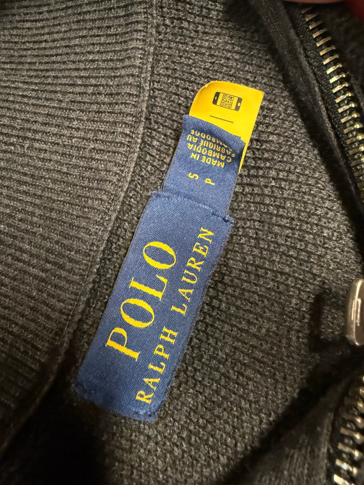 Ralph Lauren trui met kwart rits - S